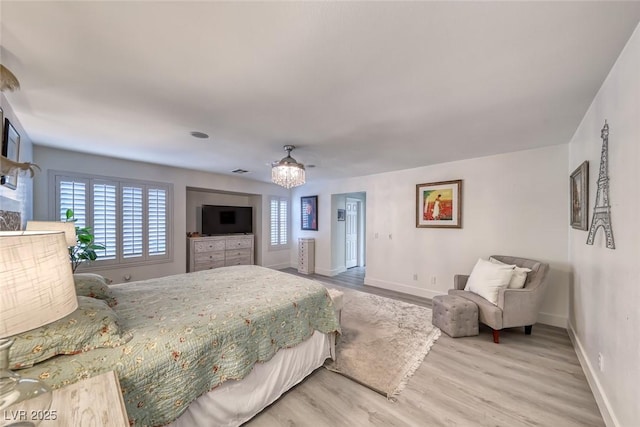 895 Beartooth Falls Ct, Henderson, NV 89052 - bedroom featuring light wood-type flooring and baseboards