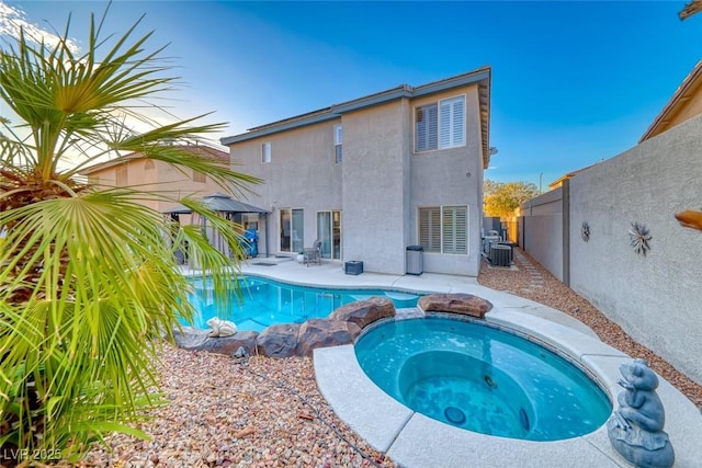 895 Beartooth Falls Ct, Henderson, NV 89052 - view of pool with a pool with connected hot tub and a patio area