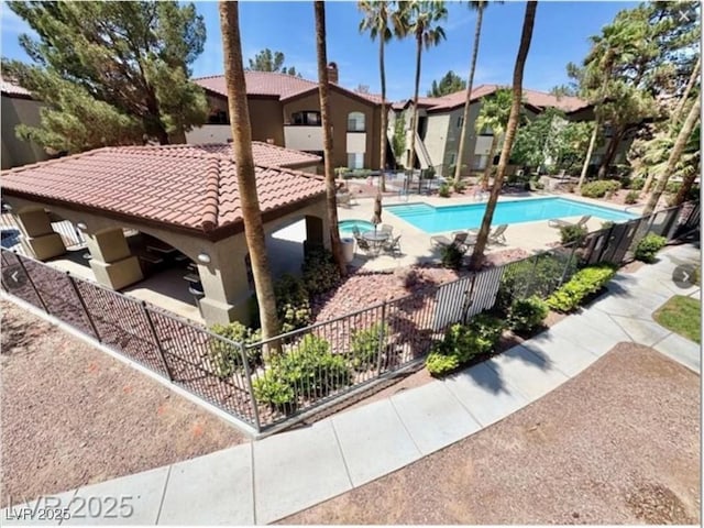 9000 Las Vegas Blvd Unit 2060, Las Vegas, NV 89123 - community pool with a patio area and a residential view