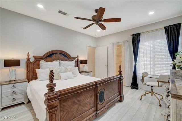 9000 Las Vegas Blvd Unit 2060, Las Vegas, NV 89123 - bedroom with a ceiling fan and recessed lighting