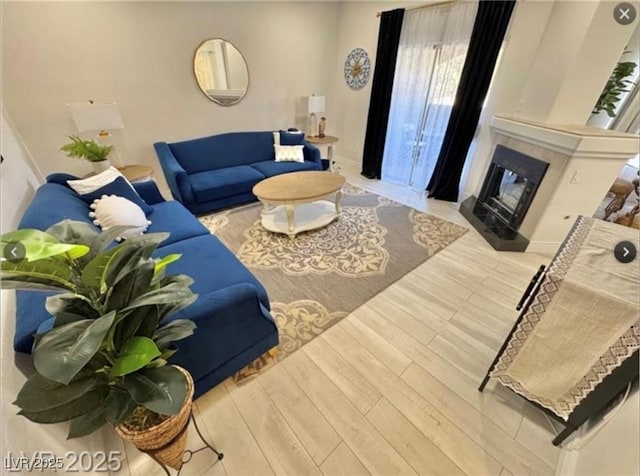9000 Las Vegas Blvd Unit 2060, Las Vegas, NV 89123 - living room with wood finished floors and a premium fireplace