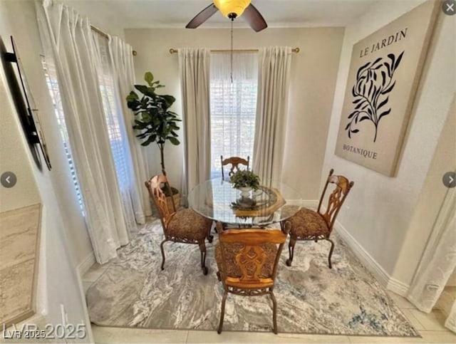 9000 Las Vegas Blvd Unit 2060, Las Vegas, NV 89123 - dining area featuring ceiling fan and baseboards