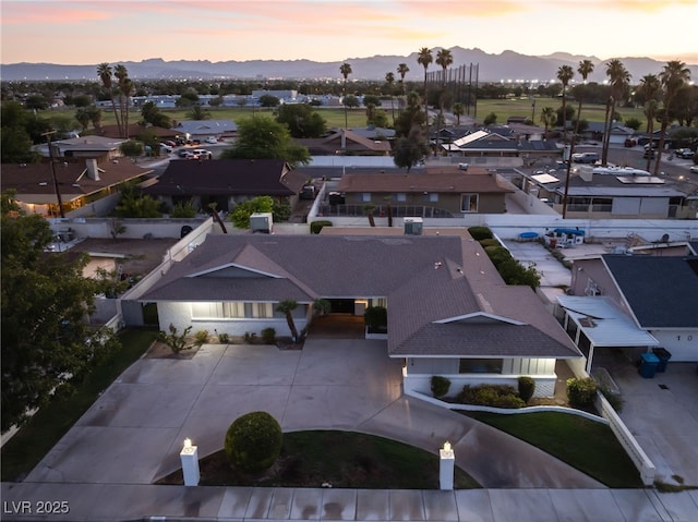 1009 Ironwood Dr, Las Vegas, NV 89108 - aerial perspective of suburban area with mountains