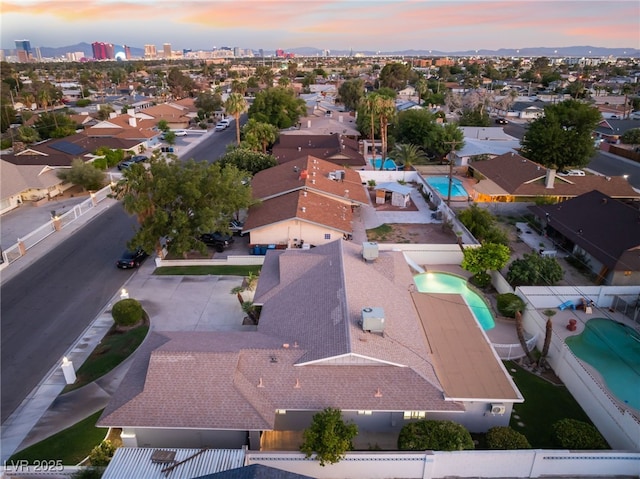 1009 Ironwood Dr, Las Vegas, NV 89108 - aerial view of residential area featuring a pool