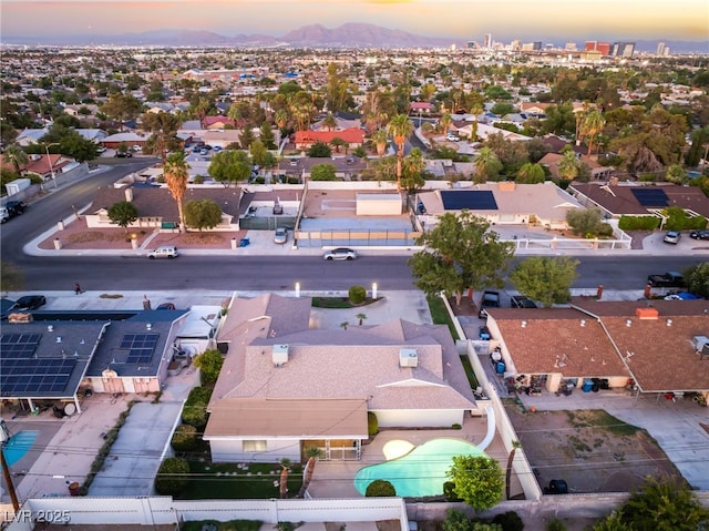 1009 Ironwood Dr, Las Vegas, NV 89108 - aerial view of residential area featuring mountains