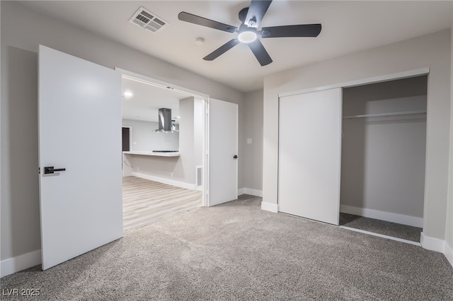 1009 Ironwood Dr, Las Vegas, NV 89108 - unfurnished bedroom with carpet, a closet, and ceiling fan
