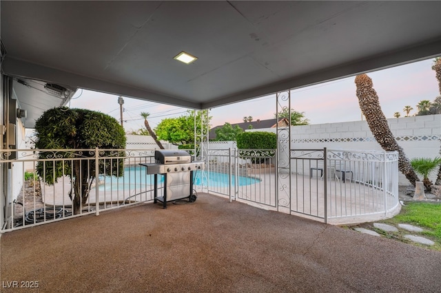 1009 Ironwood Dr, Las Vegas, NV 89108 - fenced backyard featuring grilling area and a patio area