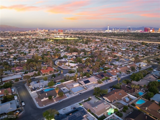 1009 Ironwood Dr, Las Vegas, NV 89108 - aerial view at dusk of a view of city