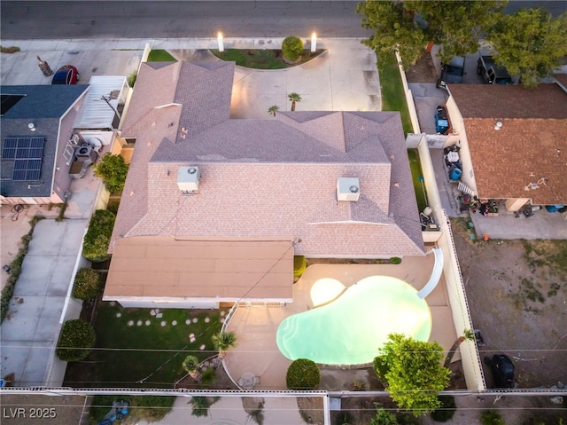 1009 Ironwood Dr, Las Vegas, NV 89108 - view from above of property with a pool area