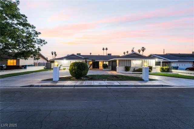 1009 Ironwood Dr, Las Vegas, NV 89108 - ranch-style house featuring curved driveway
