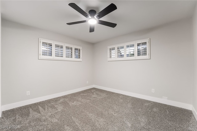 1009 Ironwood Dr, Las Vegas, NV 89108 - carpeted empty room featuring a ceiling fan and baseboards