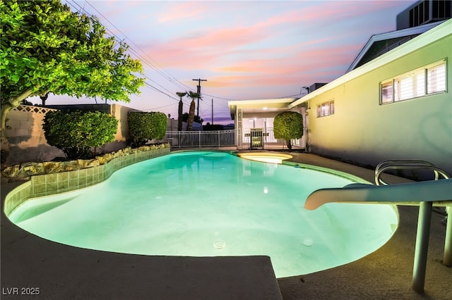 1009 Ironwood Dr, Las Vegas, NV 89108 - view of swimming pool with a water slide