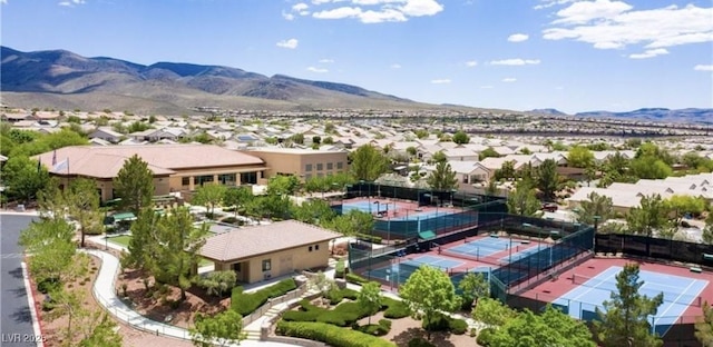 2345 Minolta Ct, Henderson, NV 89044 - aerial perspective of suburban area featuring a mountainous background