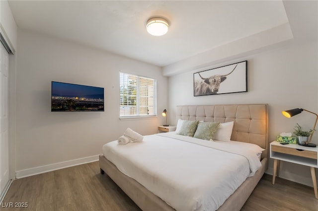 5676 Birchwood Cir, Las Vegas, NV 89120 - bedroom with wood finished floors