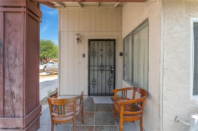 108 Sirnoble St, Las Vegas, NV 89110 - view of exterior entry with stucco siding