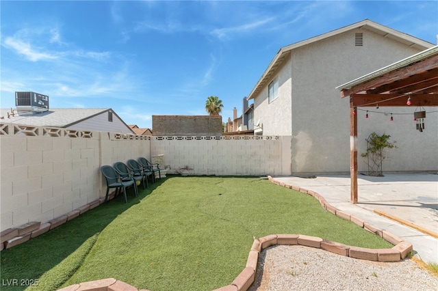 108 Sirnoble St, Las Vegas, NV 89110 - fenced backyard featuring a patio area