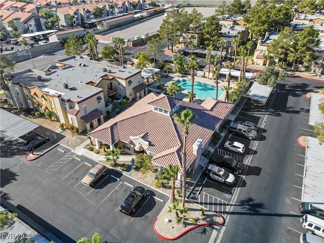 2801 N Rainbow Blvd Unit 235, Las Vegas, NV 89108 - aerial perspective of suburban area featuring a pool