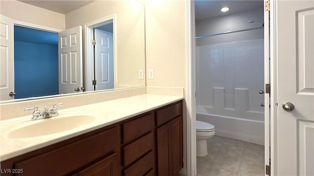 7469 Paces Mill Ct, Las Vegas, NV 89113 - bathroom with vanity and shower / tub combination