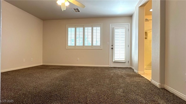 7469 Paces Mill Ct, Las Vegas, NV 89113 - unfurnished room with ceiling fan and carpet
