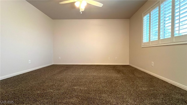 7469 Paces Mill Ct, Las Vegas, NV 89113 - unfurnished room featuring ceiling fan and dark colored carpet