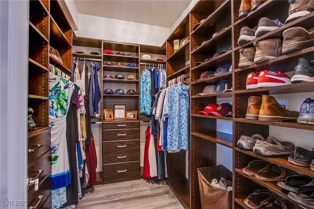 1890 Pago Ct, Las Vegas, NV 89117 - walk in closet with wood finished floors