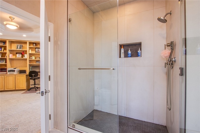 1890 Pago Ct, Las Vegas, NV 89117 - full bath featuring a stall shower and built in features