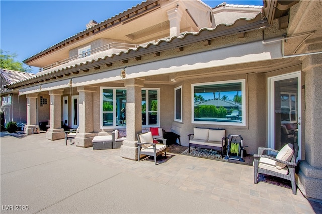 1890 Pago Ct, Las Vegas, NV 89117 - view of patio / terrace featuring an outdoor living space