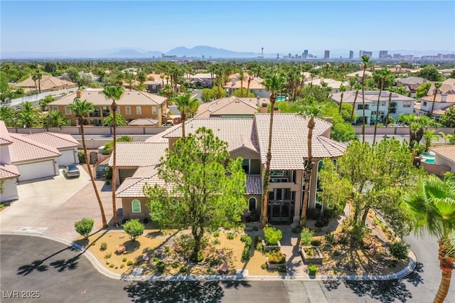 1890 Pago Ct, Las Vegas, NV 89117 - aerial perspective of suburban area featuring mountains