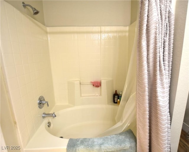 6628 Ives Ave, Las Vegas, NV 89108 - bathroom with shower / tub combo with curtain