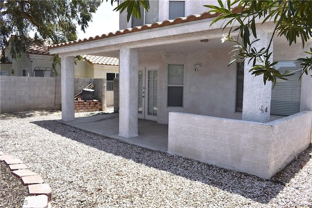 6628 Ives Ave, Las Vegas, NV 89108 - view of patio with french doors