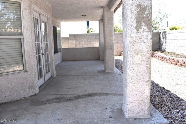 6628 Ives Ave, Las Vegas, NV 89108 - view of patio / terrace with french doors