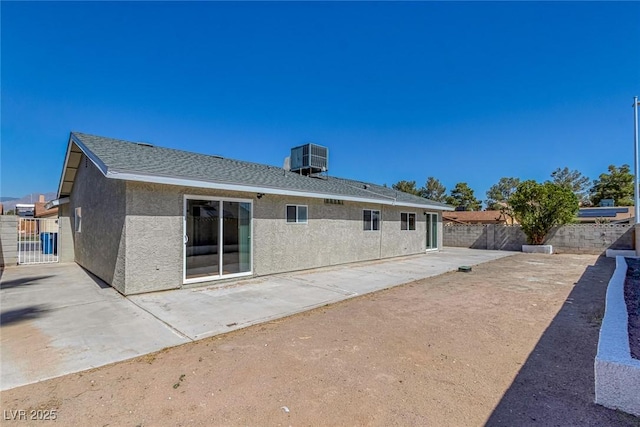 1841 Feather Way, Las Vegas, NV 89108 - back of house with stucco siding, a fenced backyard, and a patio