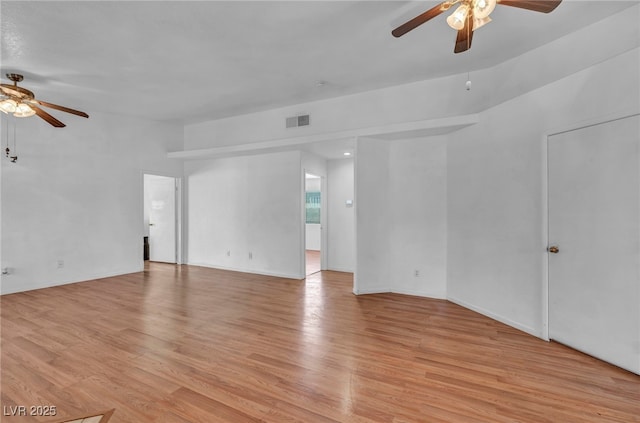 2165 Saint Paul Way, Las Vegas, NV 89104 - empty room featuring a ceiling fan and light wood-style floors