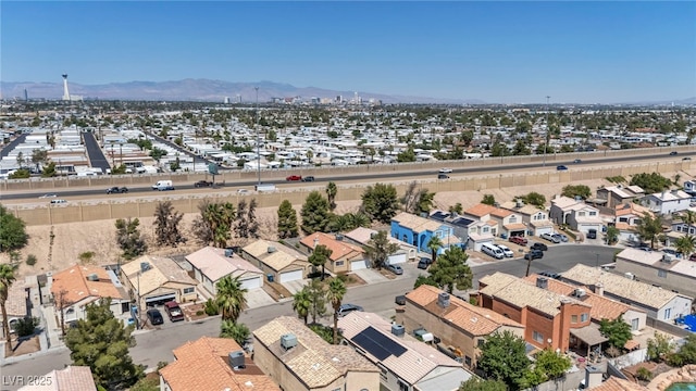 2165 Saint Paul Way, Las Vegas, NV 89104 - aerial perspective of suburban area featuring a mountain backdrop
