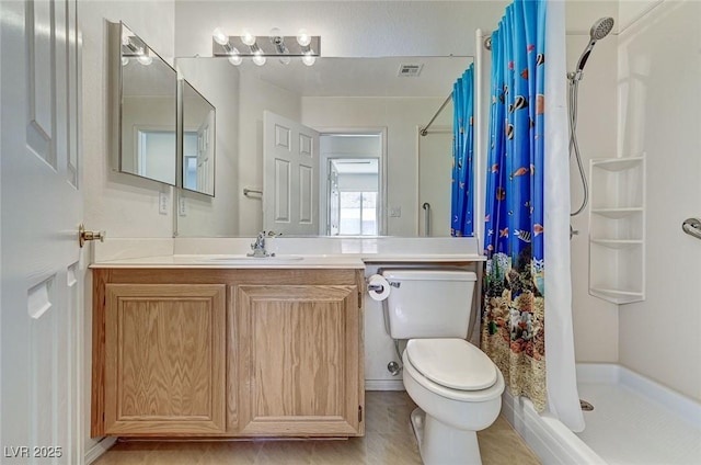 5917 Briar Rose Ln, Las Vegas, NV 89130 - bathroom with vanity and a stall shower