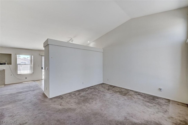 5917 Briar Rose Ln, Las Vegas, NV 89130 - unfurnished room with vaulted ceiling and carpet
