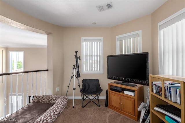 9380 Arrowhead Bluff Ave, Las Vegas, NV 89149 - living area featuring carpet floors and baseboards