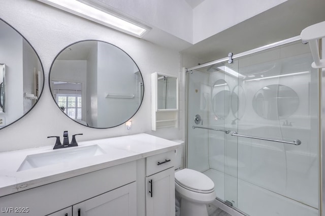 5320 Castle Harbor Ave, Las Vegas, NV 89130 - full bathroom with vanity and a shower stall