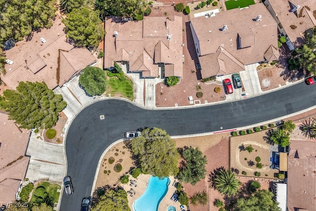 5320 Castle Harbor Ave, Las Vegas, NV 89130 - aerial view of property's location featuring a pool area