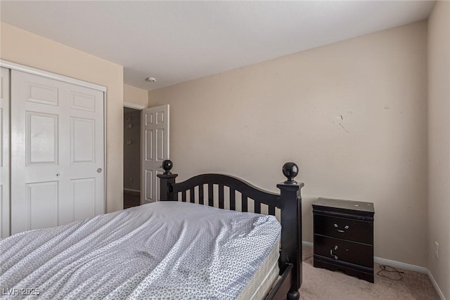 9221 Thunder Falls Ct, Las Vegas, NV 89149 - bedroom featuring light carpet and a closet