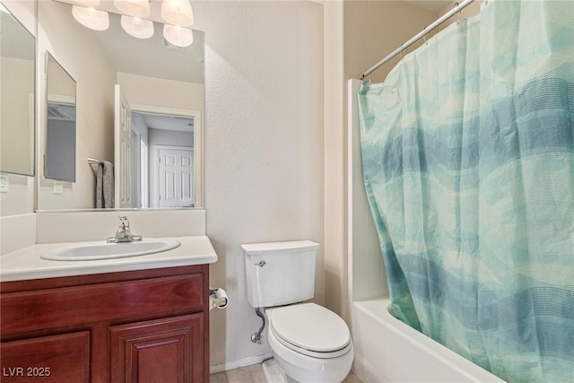 9221 Thunder Falls Ct, Las Vegas, NV 89149 - full bathroom featuring shower / bathtub combination with curtain and vanity