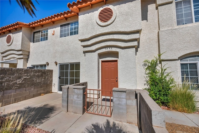 3448 Twilight Star Dr, Las Vegas, NV 89117 - view of front of home featuring stucco siding and a tiled roof