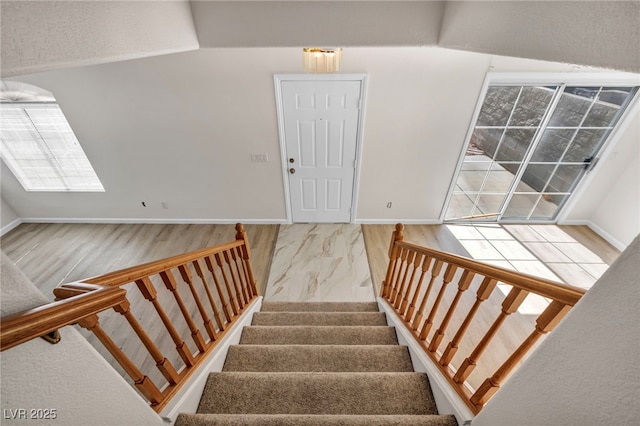 3448 Twilight Star Dr, Las Vegas, NV 89117 - staircase with baseboards