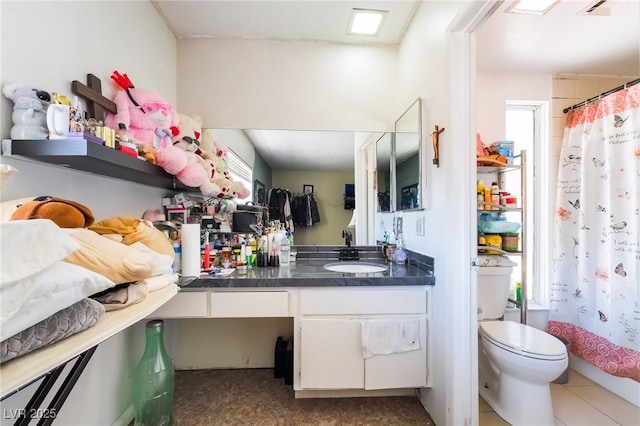 2297 Casey Dr, Las Vegas, NV 89119 - full bathroom featuring vanity and a shower with shower curtain