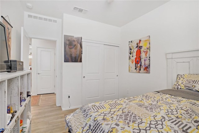 6324 Conlon St, North Las Vegas, NV 89081 - bedroom with light wood-style floors and a closet