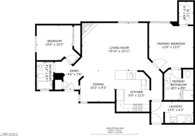 1609 Hills Of Red Dr Unit 104, Las Vegas, NV 89128 - view of property floor plan
