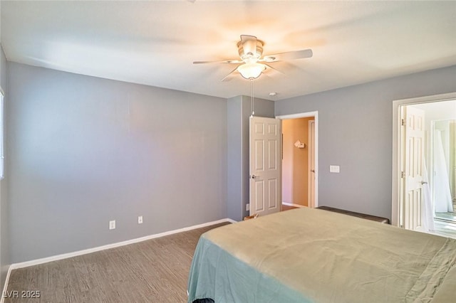9068 Alluring Ave, Las Vegas, NV 89149 - bedroom featuring wood finished floors and a ceiling fan