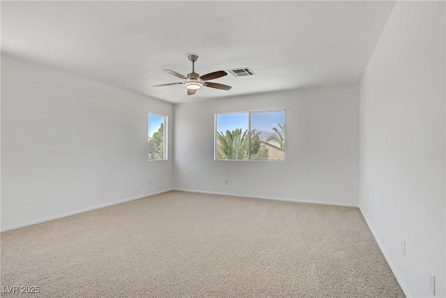 1208 Silver Bark Ave, North Las Vegas, NV 89081 - unfurnished room with ceiling fan and light colored carpet