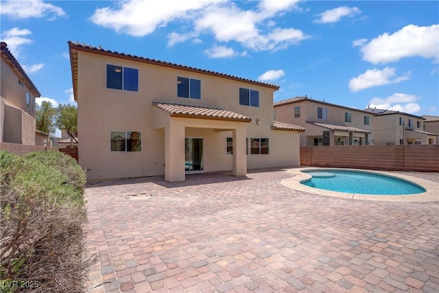 1208 Silver Bark Ave, North Las Vegas, NV 89081 - view of swimming pool with a fenced backyard and a patio