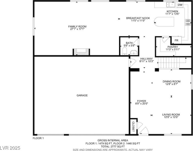 1208 Silver Bark Ave, North Las Vegas, NV 89081 - view of floor plan / room layout